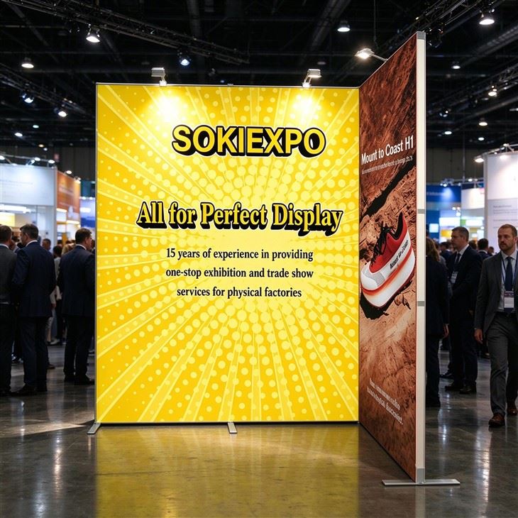 Baike Exhibition Folding Display Stand factory